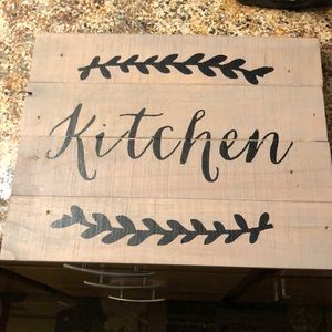 Kitchen wall decor sign